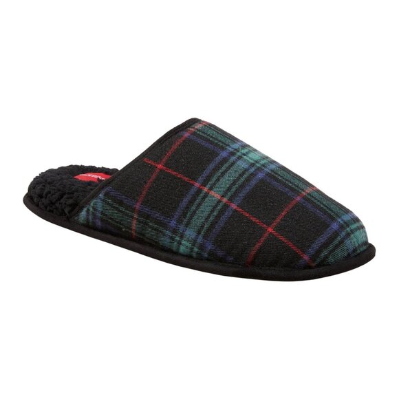NWT Wondershop Mens Plaid Scuff Slippers 91651288 Navy Blue S (7-8) - Picture 1 of 10